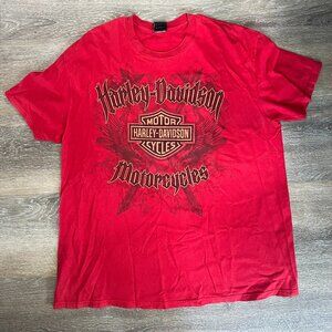 Harley-Davidson Red New Mexico Graphic T-Shirt Size XL